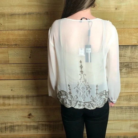 Anthropology/Tracy Reese, swingy beaded top, NWT - Picture 4 of 13